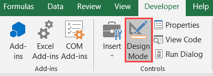 Click Design Mode