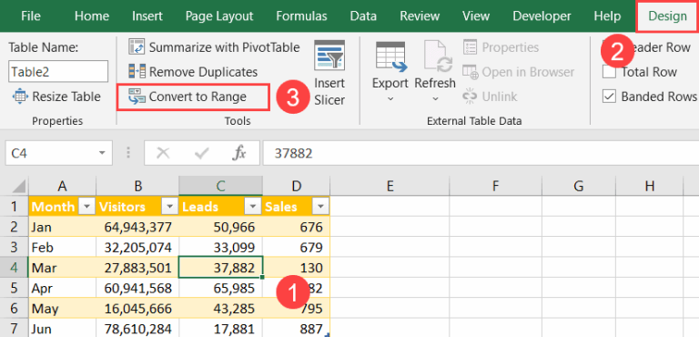 3 Quick☝️ Ways to Convert a Table to a Normal Range in Excel