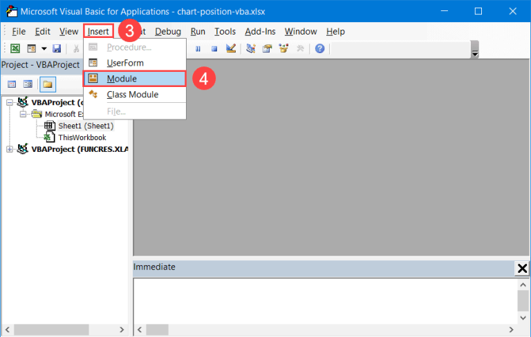 How to☝️ Change the Position and Size of Excel Charts in VBA