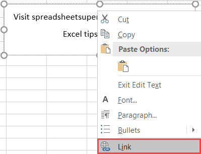 How to add hyperlinks to a text box