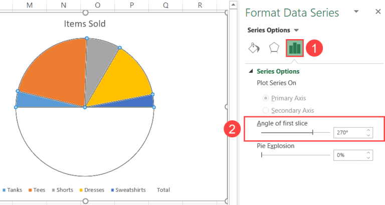 How to☝️ Create a Half Pie Chart in Excel