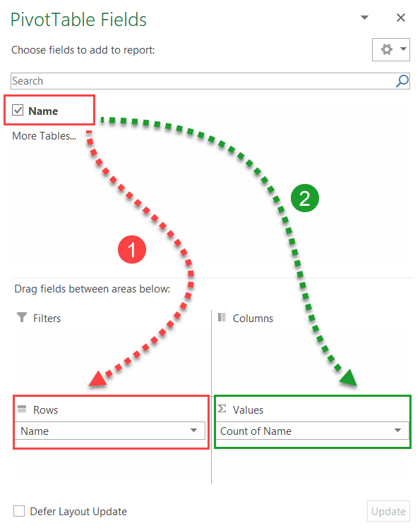 shift the columns around