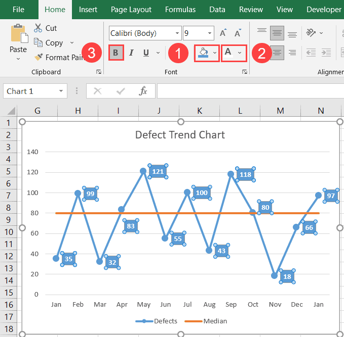 How to☝️ Create a Run Chart in Excel [2 Free Templates]