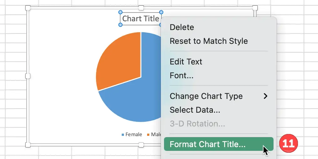 How to☝️ Create a Male/Female Pie Chart in Excel - Spreadsheet Daddy