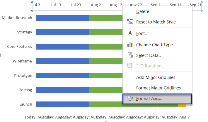 Choose Format Axis