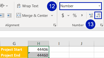 Convert the date values