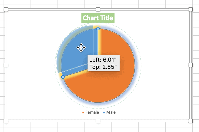 Explode a slice of the pie chart