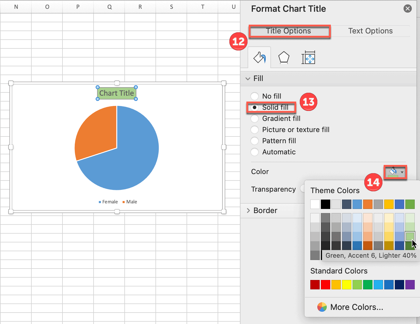 How To☝️ Create A Malefemale Pie Chart In Excel Spreadsheet Daddy