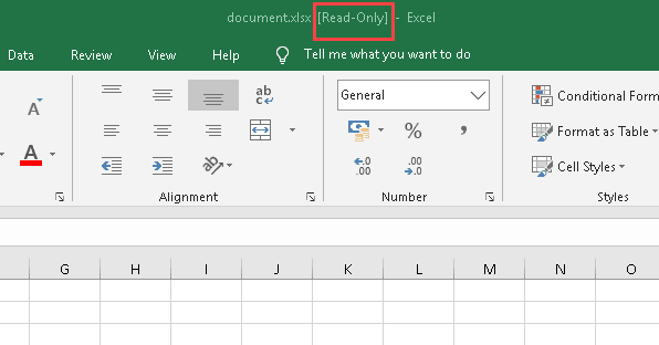 How Do I Turn Off Read Only On Excel