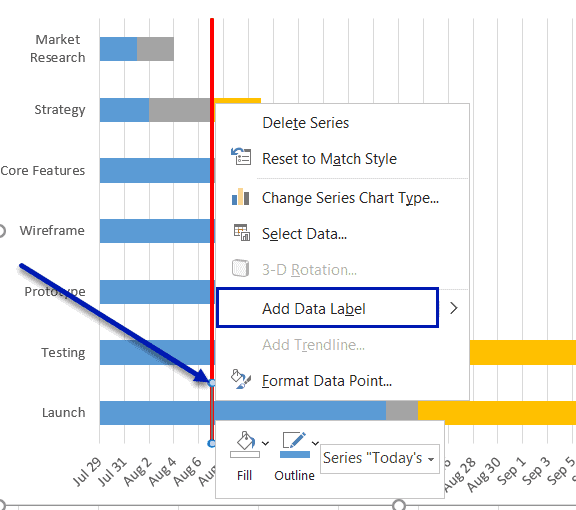 Select Add Data Label