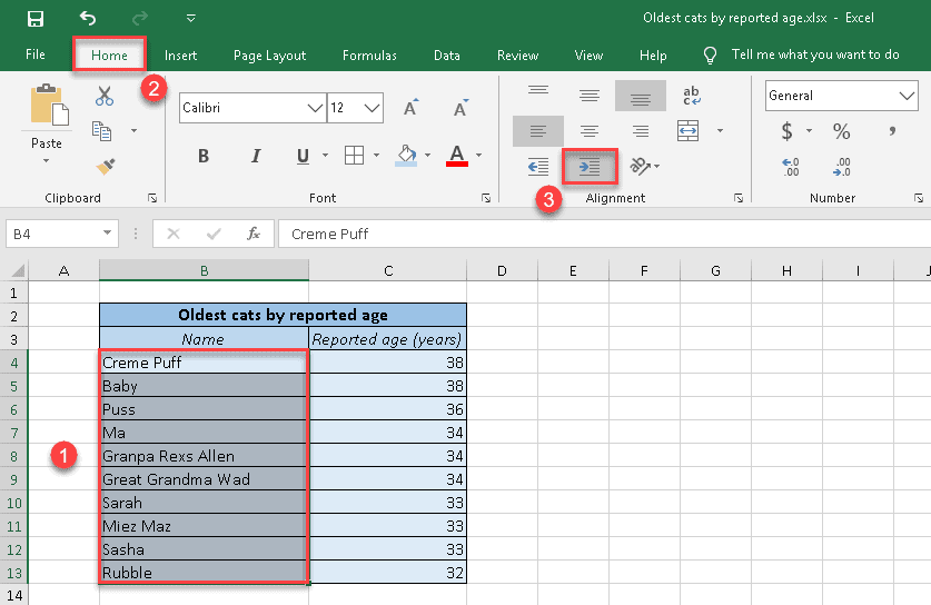 how-to-indent-cell-data-in-excel-spreadsheet-daddy