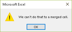 Excel error 1