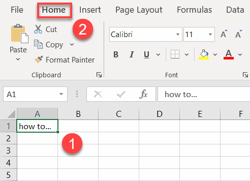 how do i underline in excel