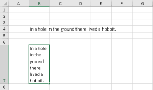 How to wrap text in Excel