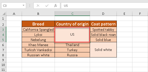 Select the cells you want to unmerge