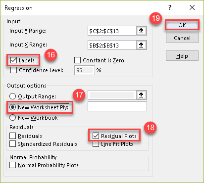 Set up the output options