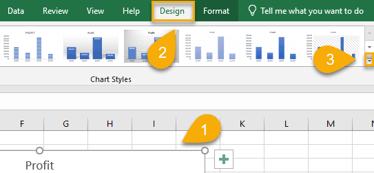 How to Apply a Different Chart Style to Column Chart in Excel