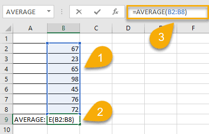 average symbol in excel