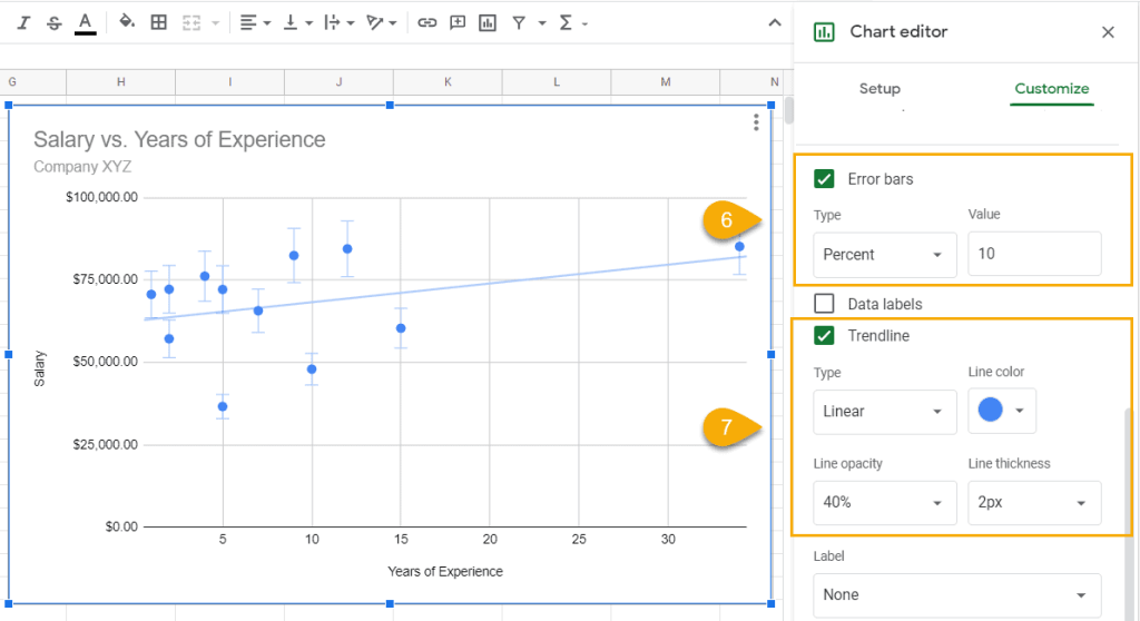 add a trendline