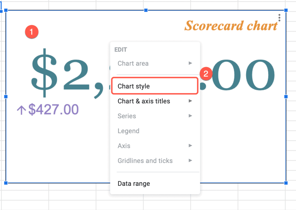 change a chart style