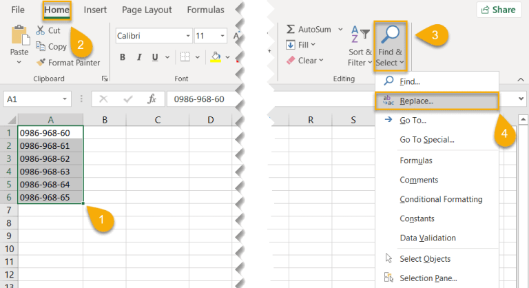 How To☝️ Remove Dashes In Excel Spreadsheet Daddy 3789