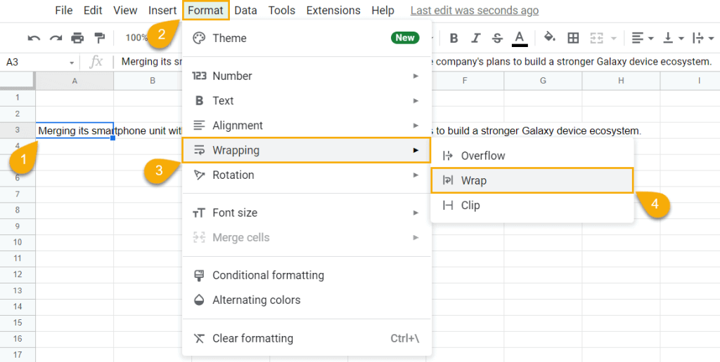 Format Tab Method