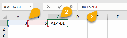 How does the not-equal-to operator with different values