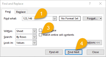 Match entire cell contents