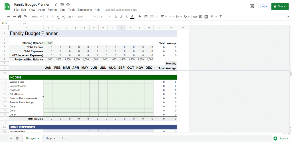 google sheets