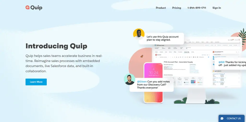 quip homepage