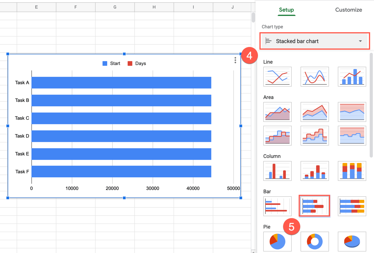 How to☝️ Create a Gantt Chart in Google Sheets - Spreadsheet Daddy