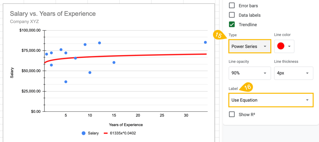 How to☝️ Add a Trendline in Google Sheets - SpreadsheetDaddy