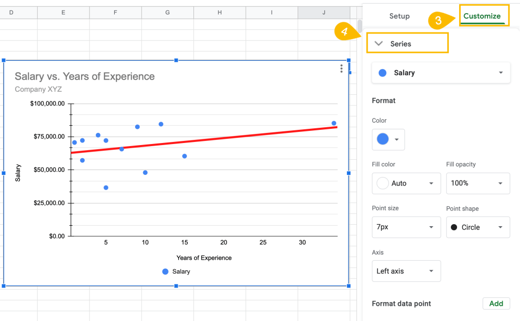 series drop down menu