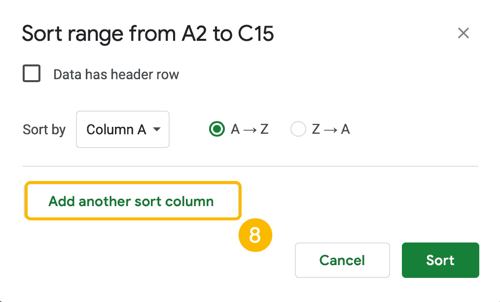 add another sort columns