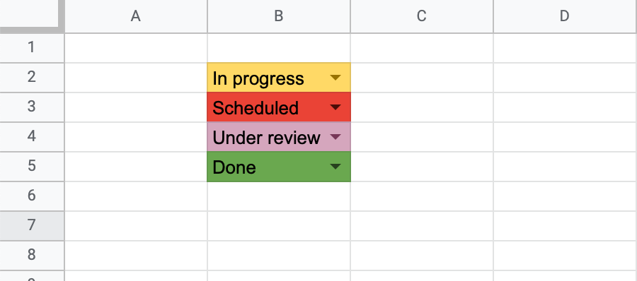 removed drop down list