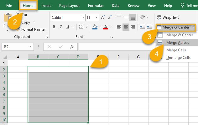 Merge Across option