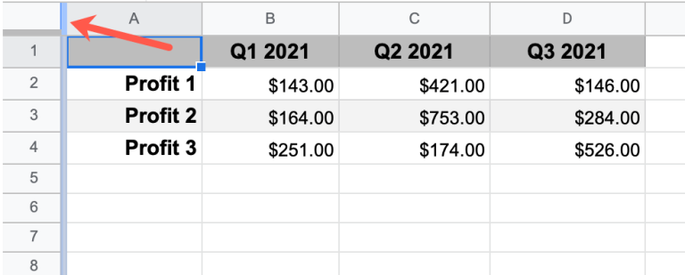 How to☝️ Freeze One or More Rows or Columns in Google Sheets