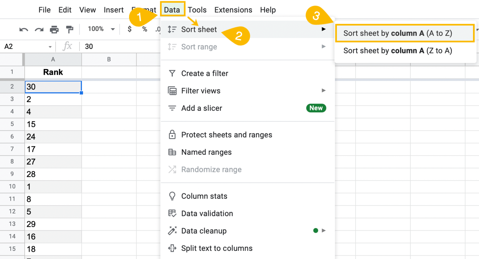 How To☝️ Sort In Google Sheets - Spreadsheet Daddy