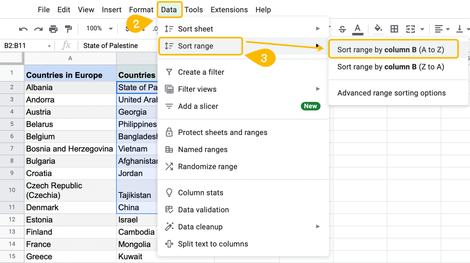 How to☝️ Sort in Google Sheets - Spreadsheet Daddy