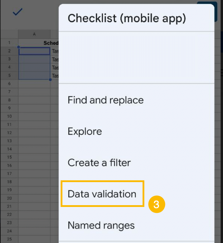 data validation on a mobile app