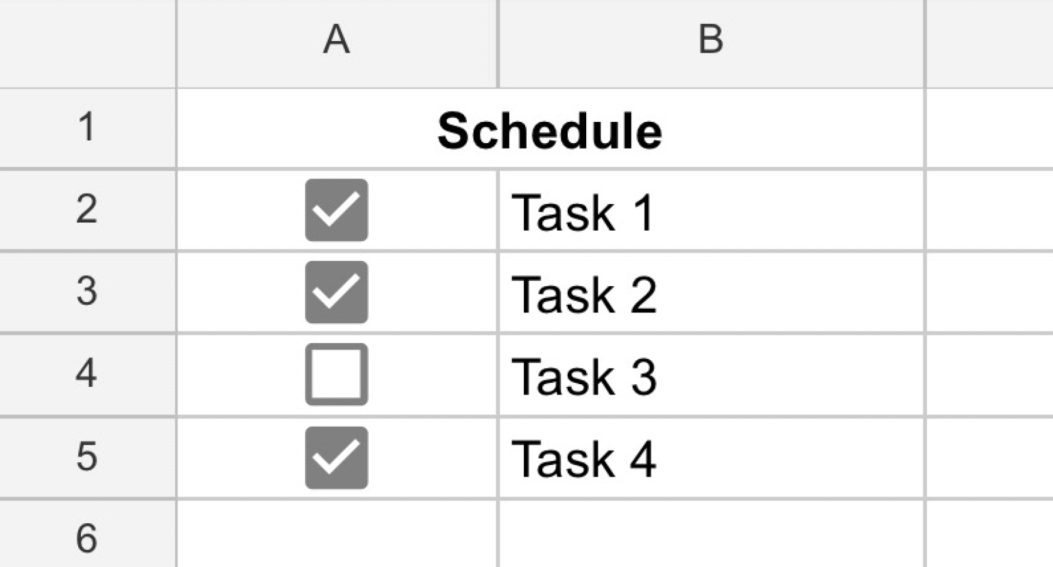 can you add a checklist in google sheets