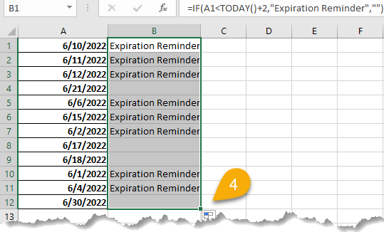 Expiration Reminder