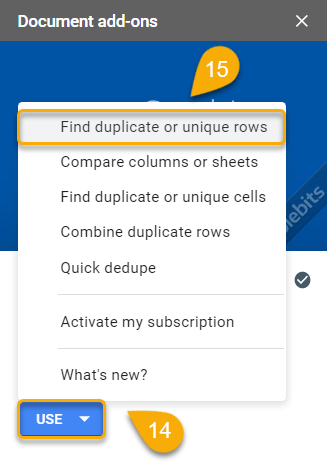 Find duplicate or unique rows.