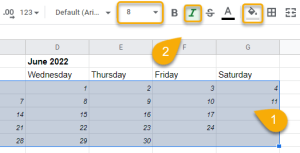 How to☝️ Make a Calendar in Google Sheets - Spreadsheet Daddy