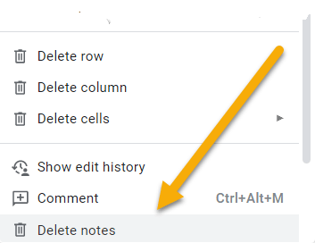 How to Delete Notes from Your Calendar in Google Sheets