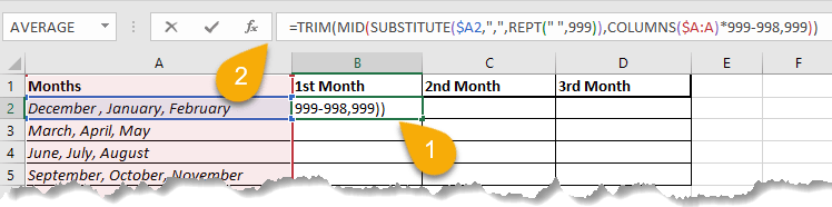 How to Reverse the Concatenate Function in Excel Using a Formula