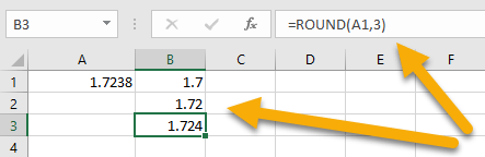 How to Round to the Nearest 10th, 100th, or 1,000th in Excel