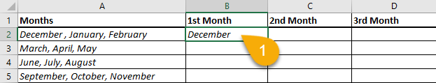 How to Split Text Using the Flash Fill Option in Excel