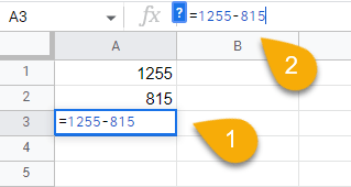How to Subtract in Google Sheets with the Minus Sign