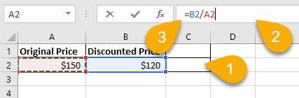 How to calculate the discount percentage